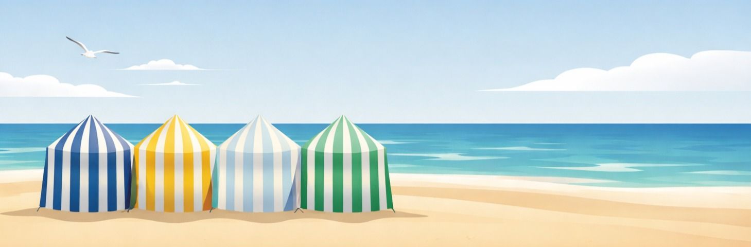 Beach Tents Nazaré Footer